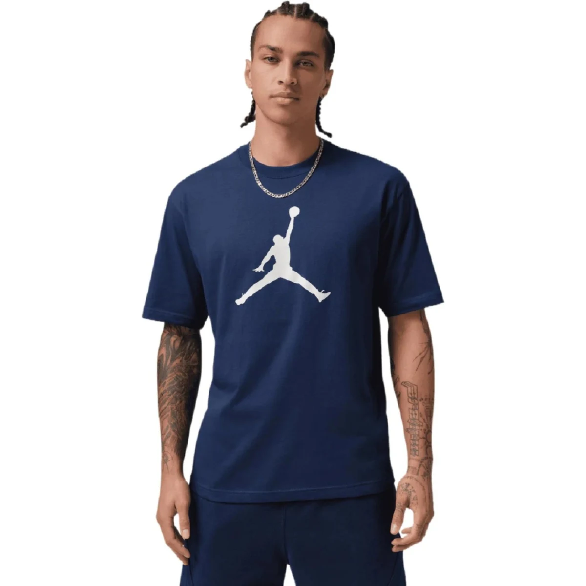 Pánske tričko s krátkym rukávom NIKE JORDAN JUMPMAN SS HBR TEE 2 MIDNIGHT NAVY WHITE · záber 2
