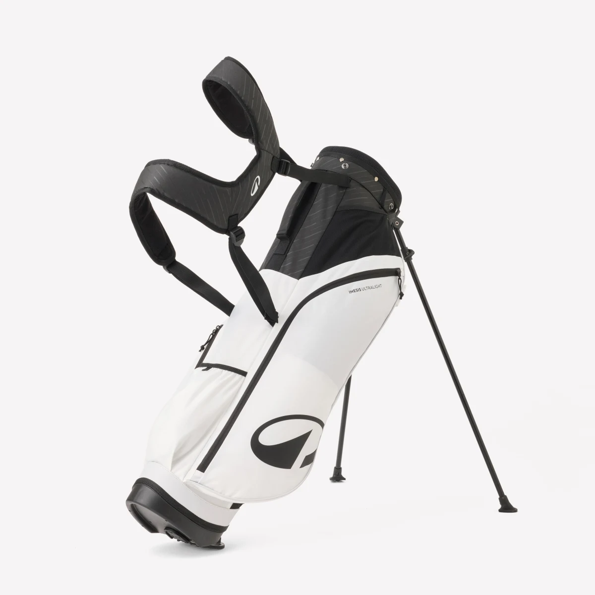 INESIS Golfový bag s trojnožkou Ultralight čiernobiely bez · záber 1