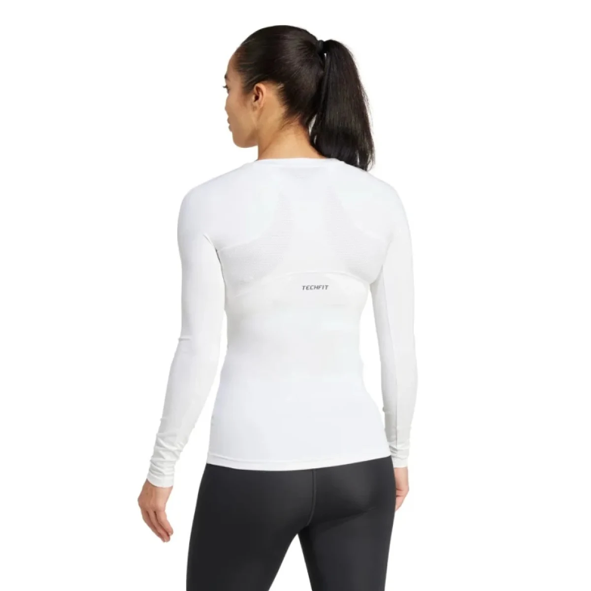 Dámske tréningové tričko s dlhým rukávom ADIDAS TF LS T WHITE · záber 2