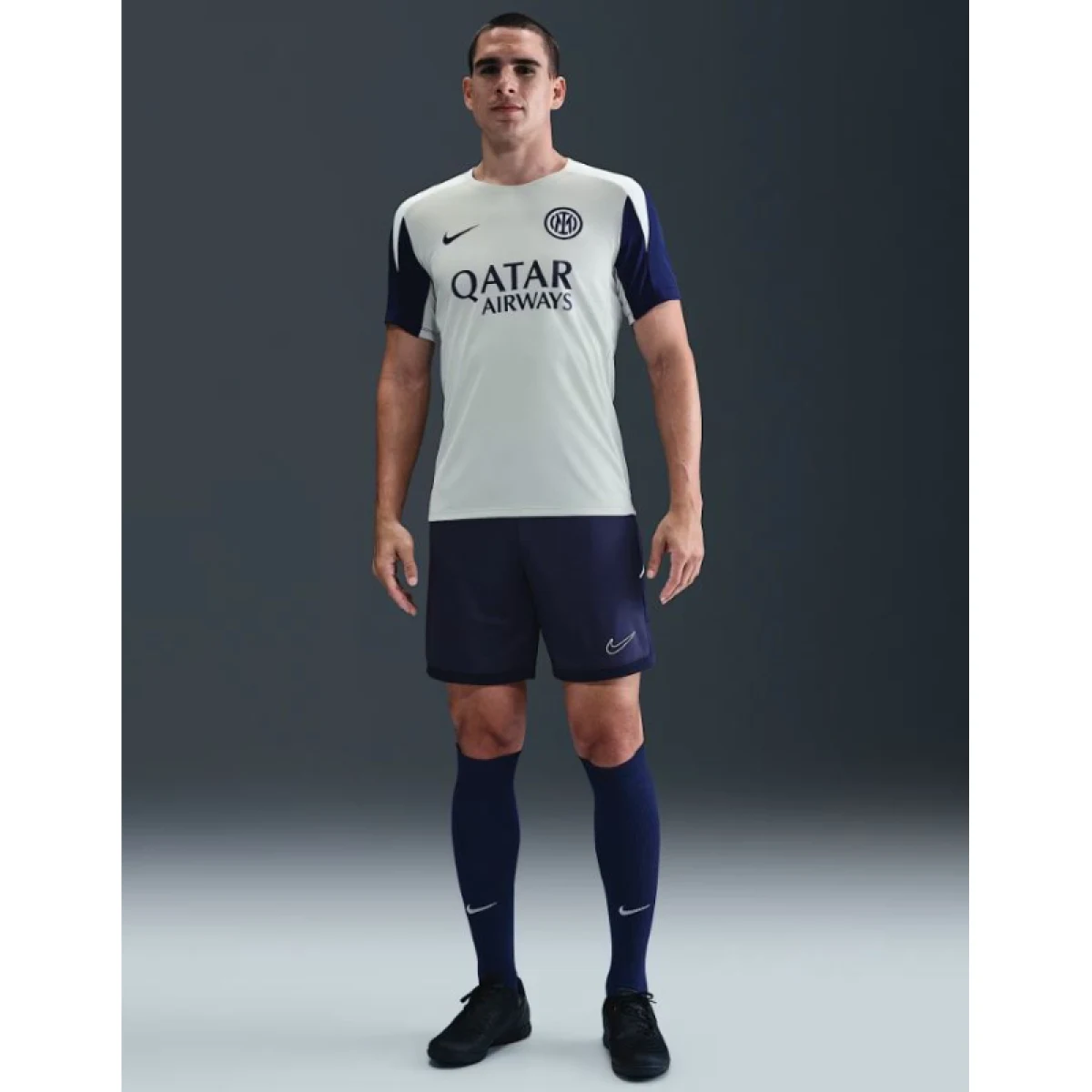Pánské tréninkové tričko s krátkým rukávem NIKE INTER MILANO NK DF STRK SS TOP-093-Grey · záber 4