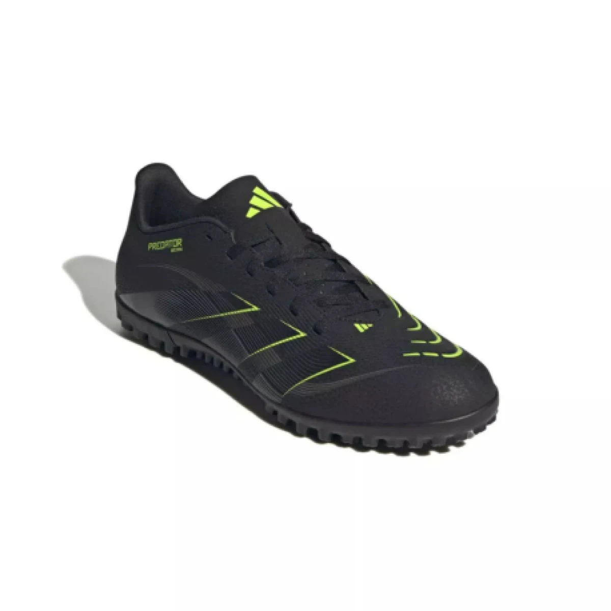 Pánske futbalové kopačky turfy ADIDAS Predator Club M TF core black carbon lucid lemon · záber 1