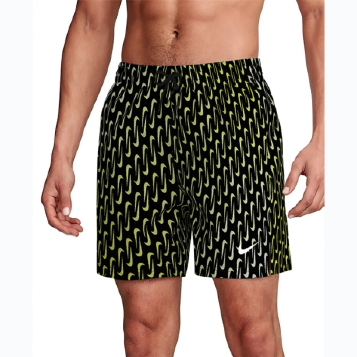 Férfi fürdőnadrág NIKE SWIM Breaker Swoosh 5 Black · záber 1