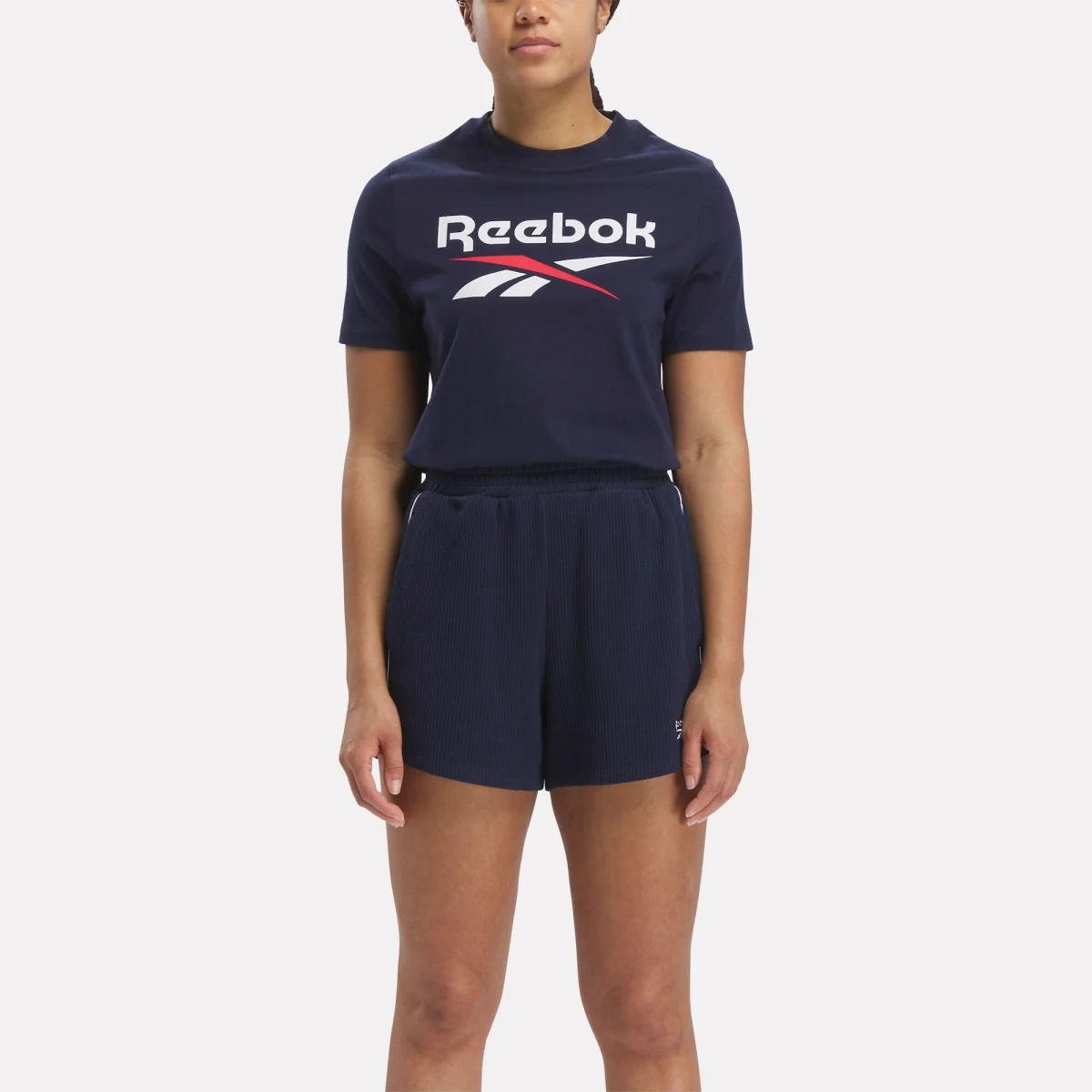 REEBOK Reebok dámske fitness tričko modro-biele L · záber 1