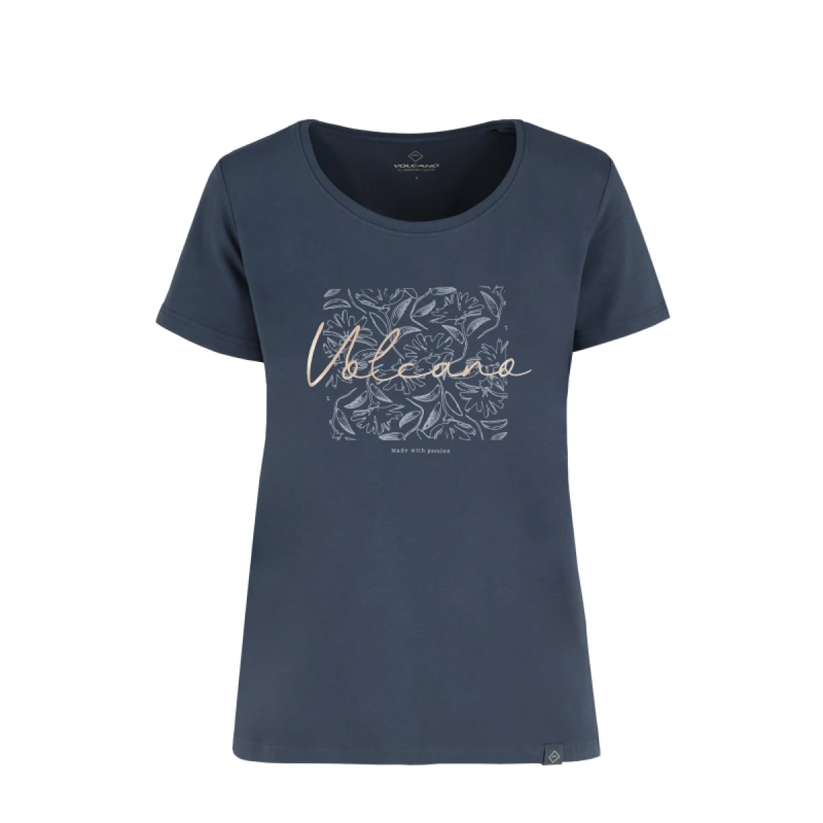 Dámske tričko s krátkym rukávom VOLCANO T-CORIS-NAVY · záber 4