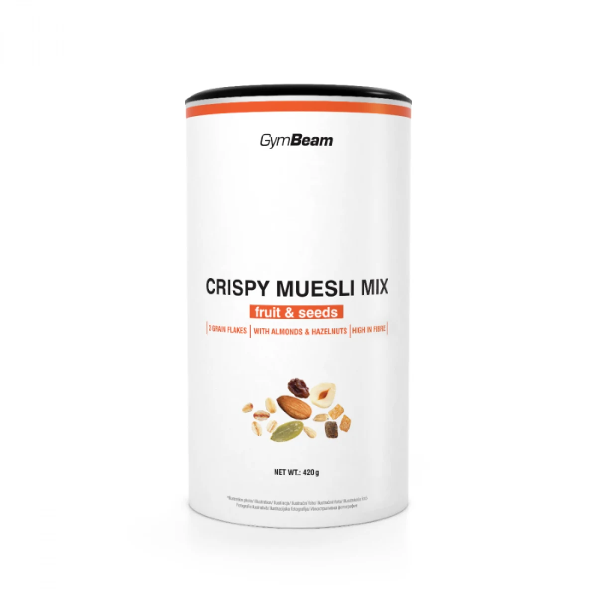 GymBeam Crispy Muesli Mix ovocie a semienka · záber 1