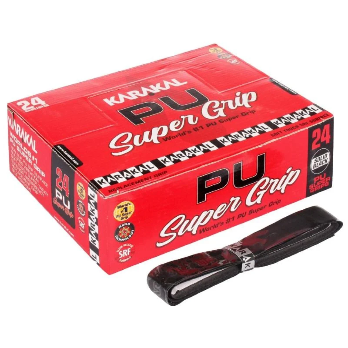 Karakal PU Super grip Black základní omotávka černá · záber 1