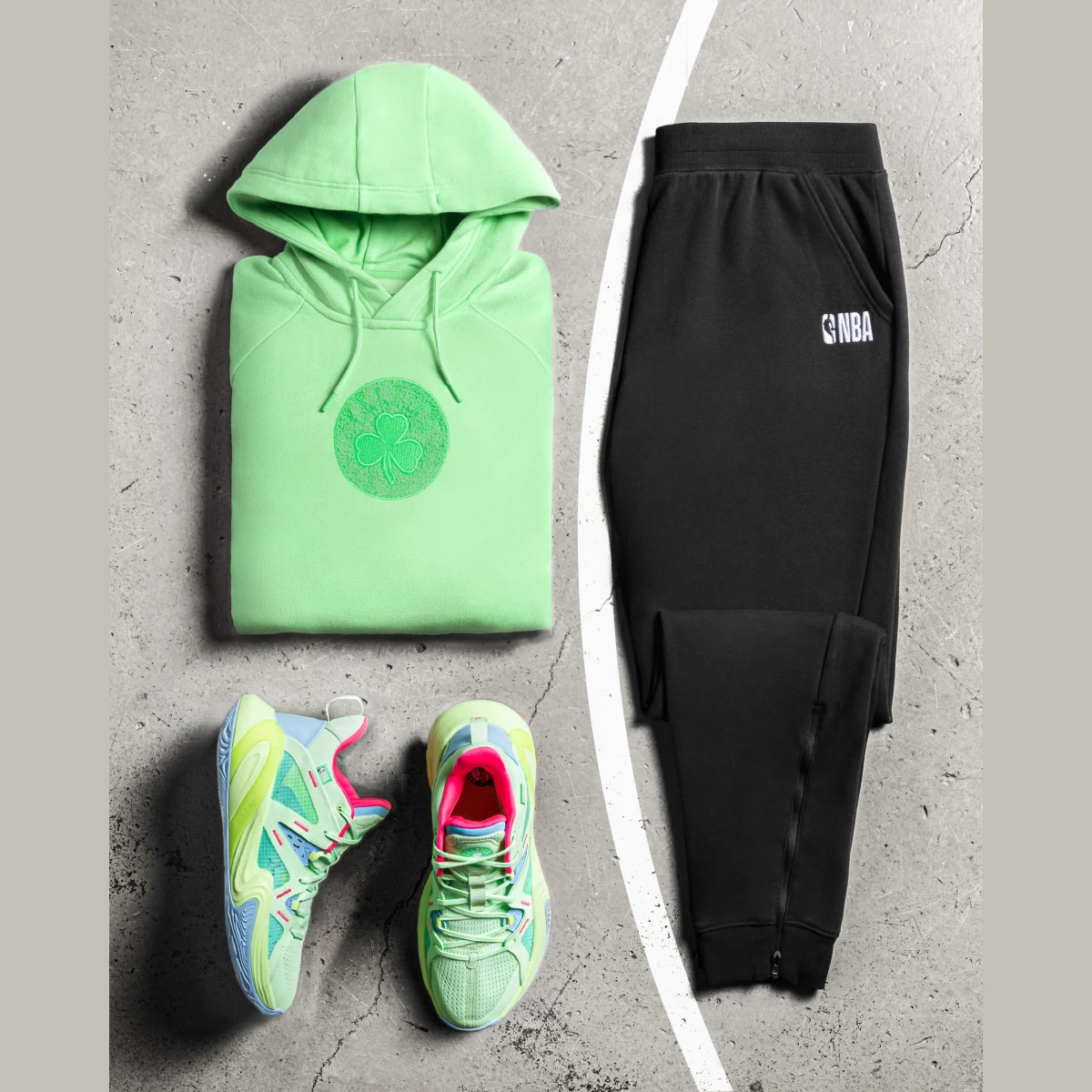 TARMAK Mikina s kapucňou 900 NBA Boston Celtics unisex zelená L · záber 2