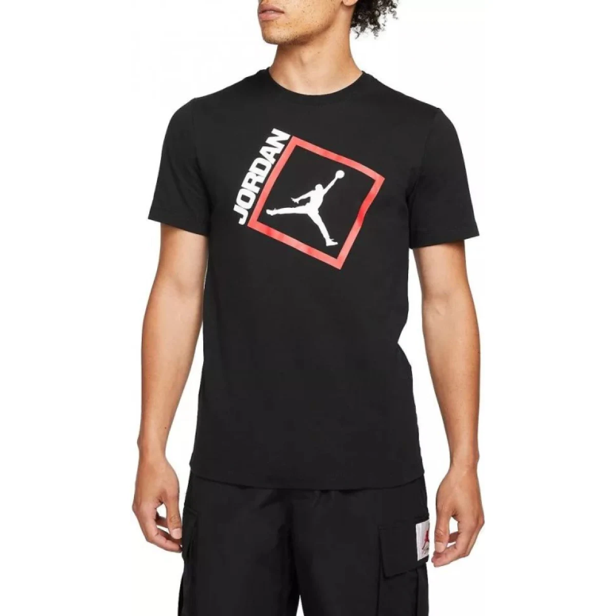 Pánske tričko s krátkym rukávom NIKE M JORDAN JUMPMAN BOX SS CREW-011 BLACK · záber 3