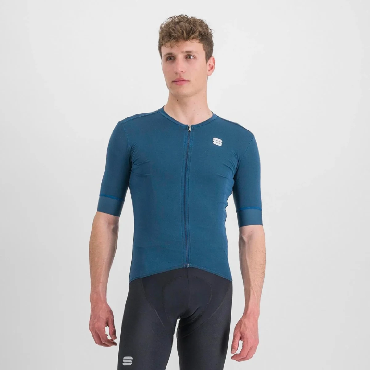 Pánský cyklistický dres s krátkým rukávem SPORTFUL Monocrom jersey, blue sea · záber 2
