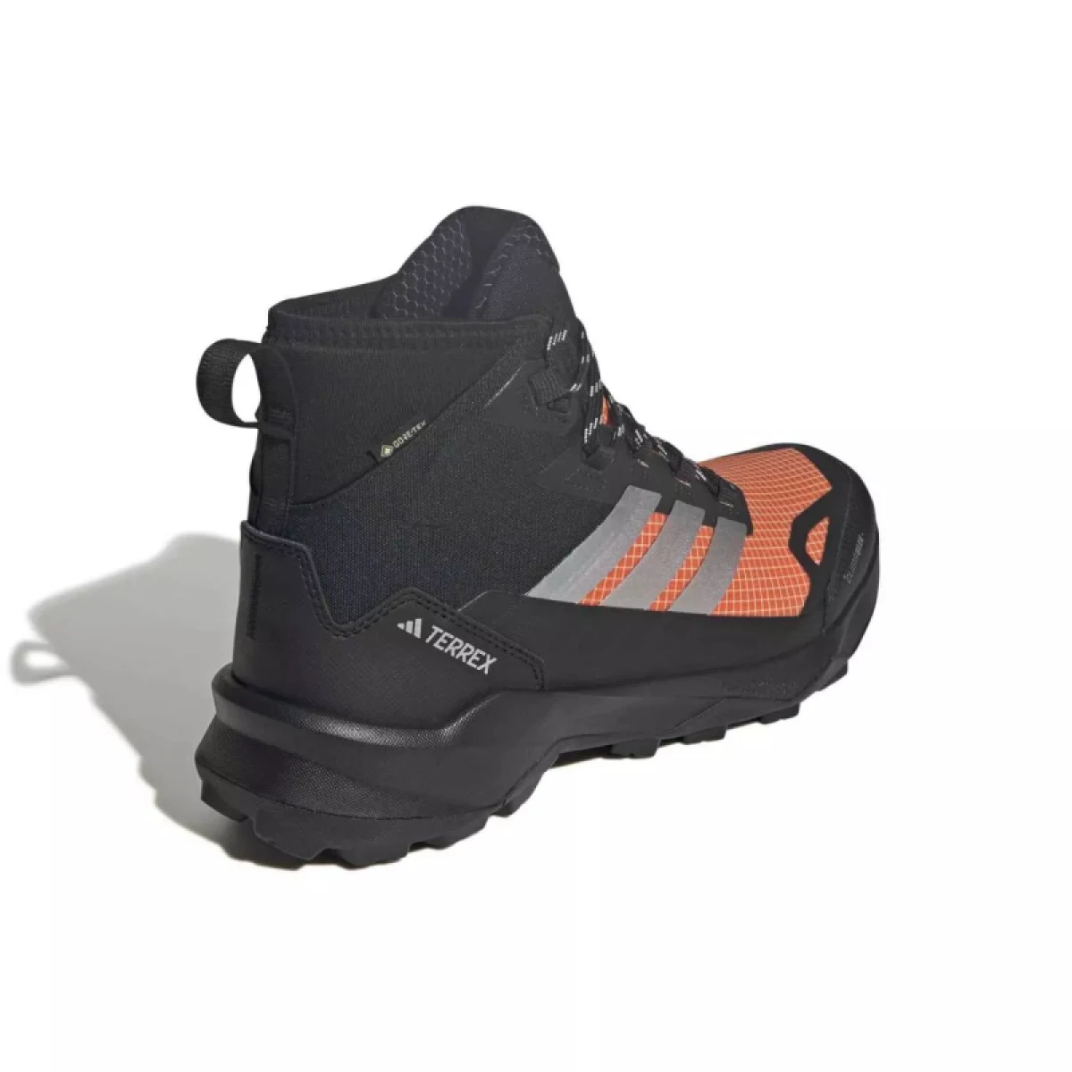Pánska členková turistická obuv ADIDAS Terrex Skychaser AX5 Mid GTX Clima M core black matte silver semi impact orange · záber 5