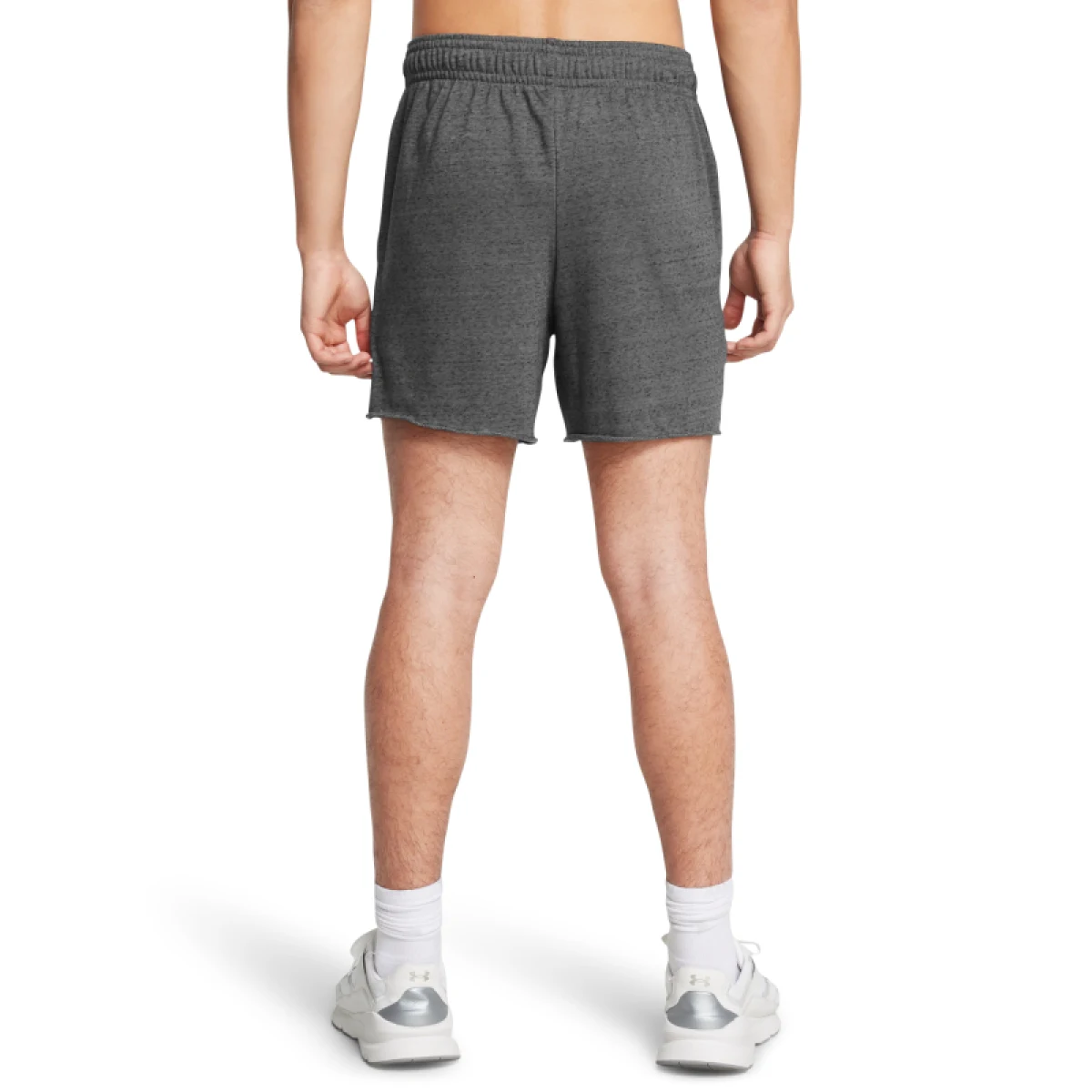 Pánské teplákové kraťasy UNDER ARMOUR UA Rival Terry 6in Short-GRY · záber 3
