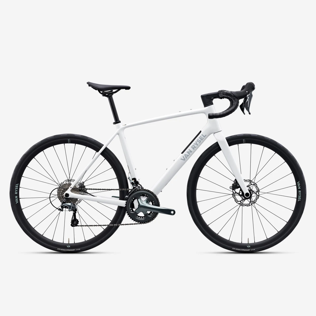 VAN RYSEL Cestný bicykel EDR CF Tiagra 2 × 10 karbón biely XL · záber 1