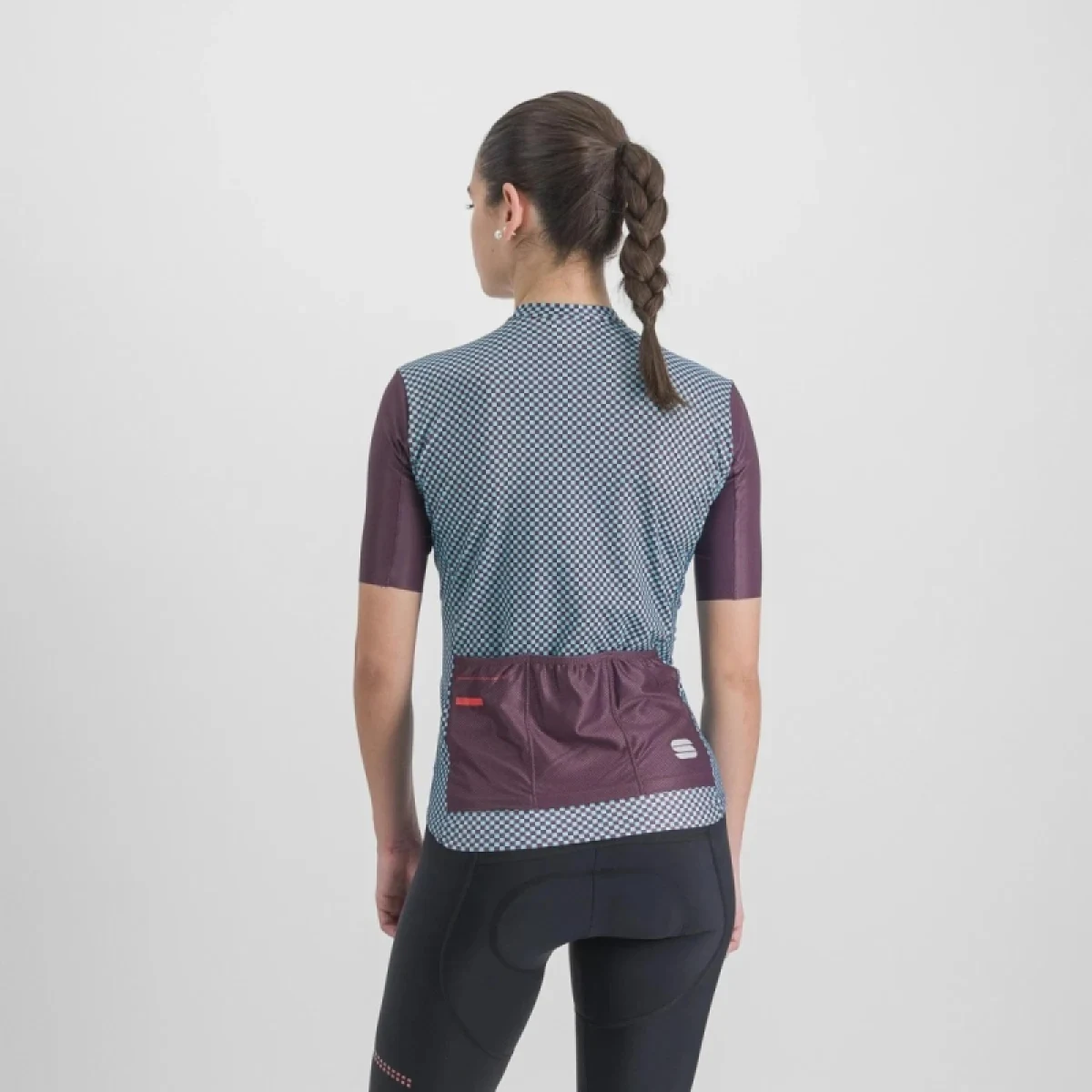 Dámský cyklistický dres s krátkým rukávem SPORTFUL Checkmate w jersey, huckleberry blue radiance · záber 3