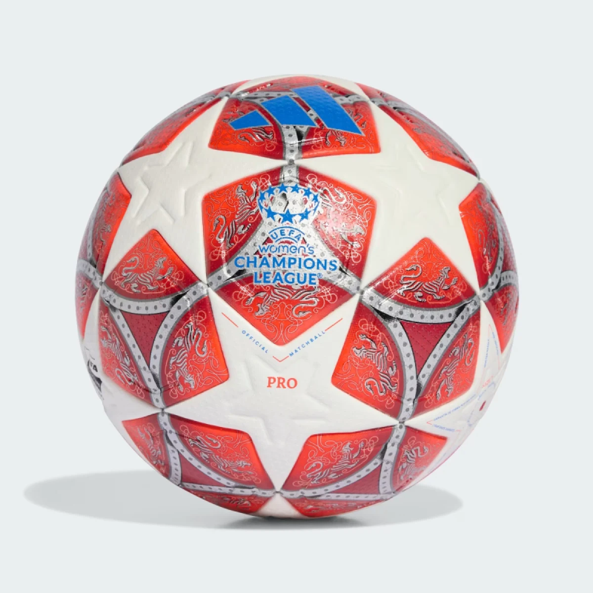 Futbalová lopta ADIDAS WUCL PRO WHITE RED · záber 2