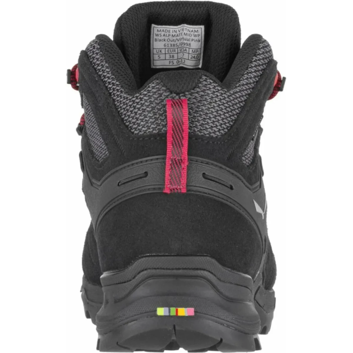 Dámská kotníková turistická obuv SALEWA Alp Mate Mid PTX W black out virtual pink · záber 5