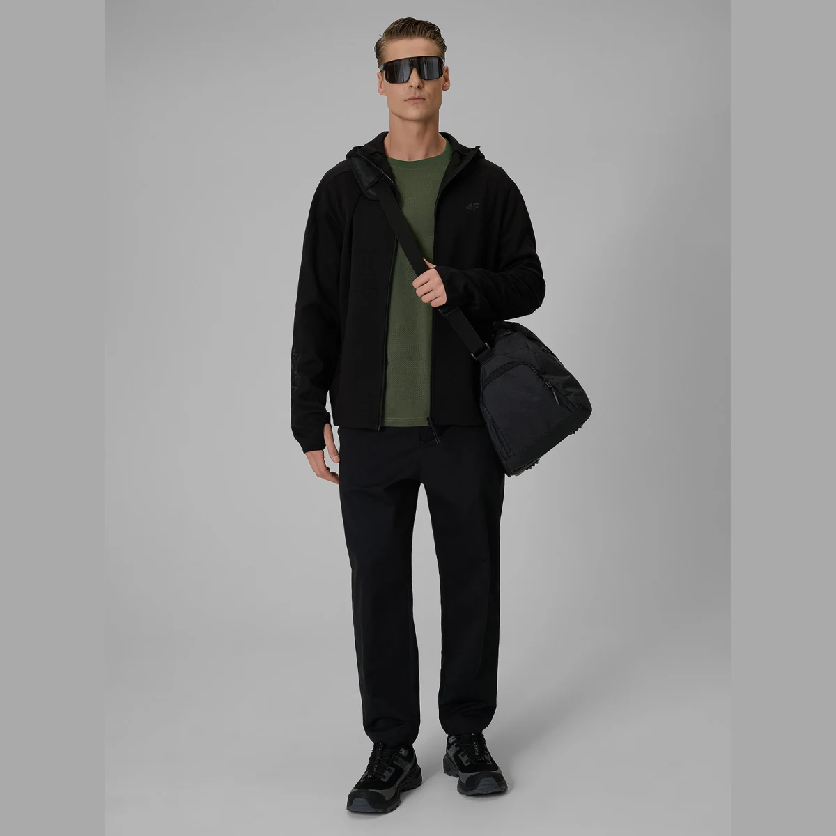 Pánské regular tričko s potiskem - khaki · záber 2