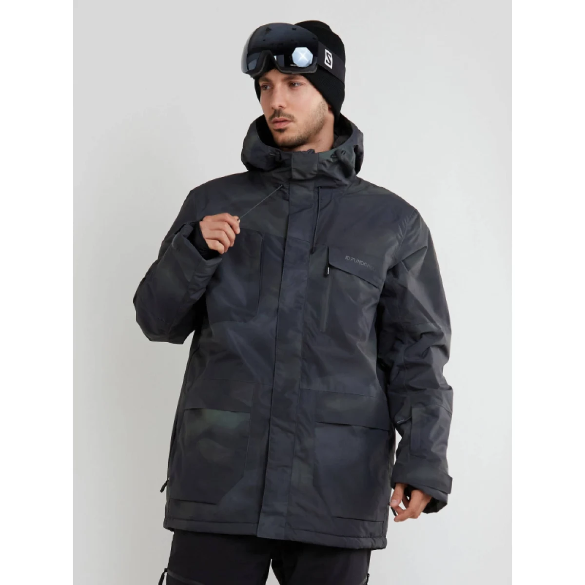 Pánska lyžiarska bunda FUNDANGO Ryder Jacket-575-rock · záber 2