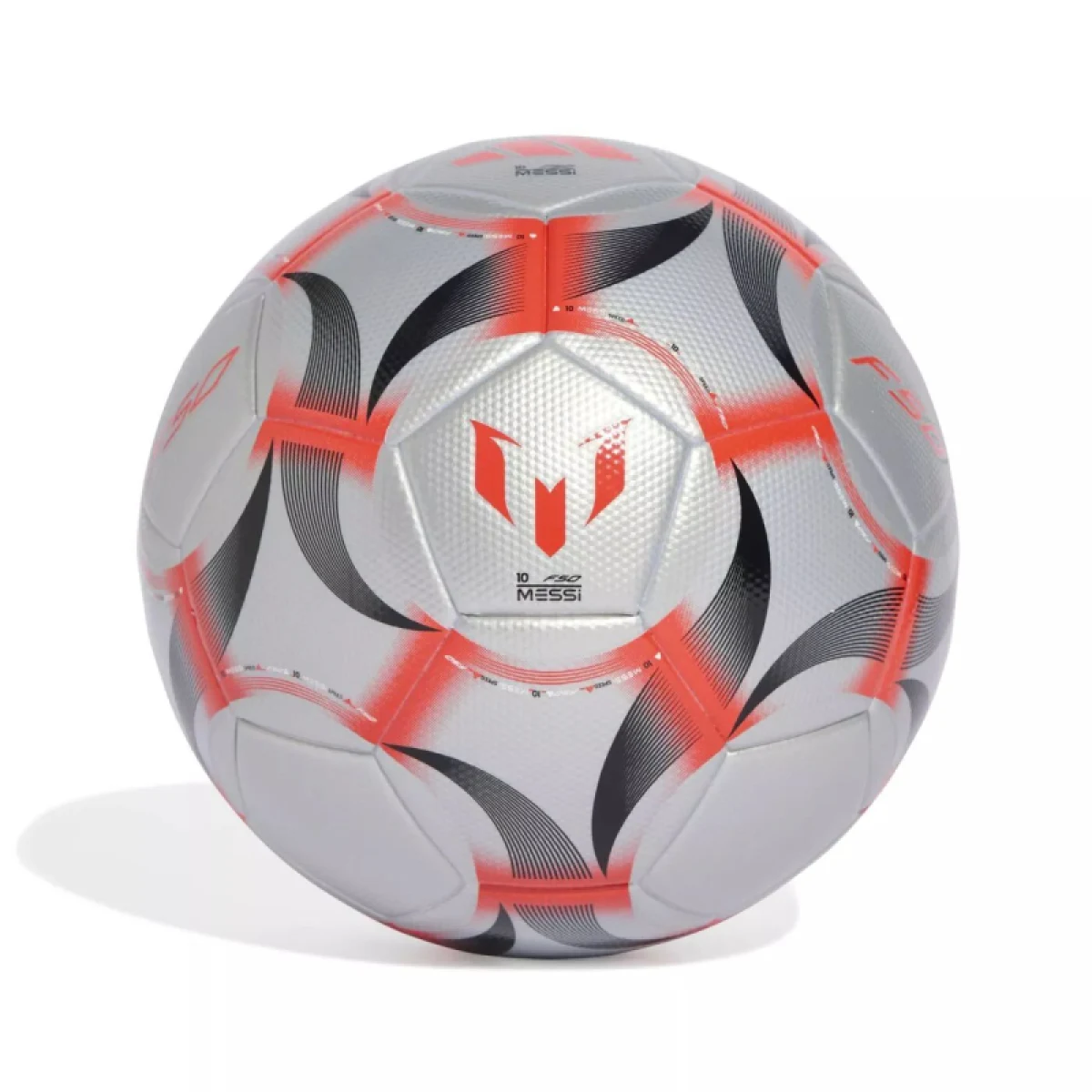 Futbalová lopta ADIDAS MESSI LGE SILVMT LUCRED BLACK · záber 2