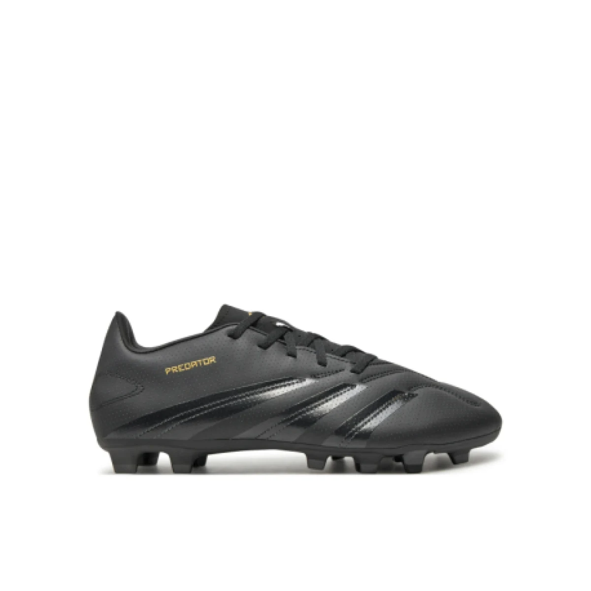 Pánské outdoorové fotbalové kopačky ADIDAS Predator M FG core black carbon gold met · záber 1