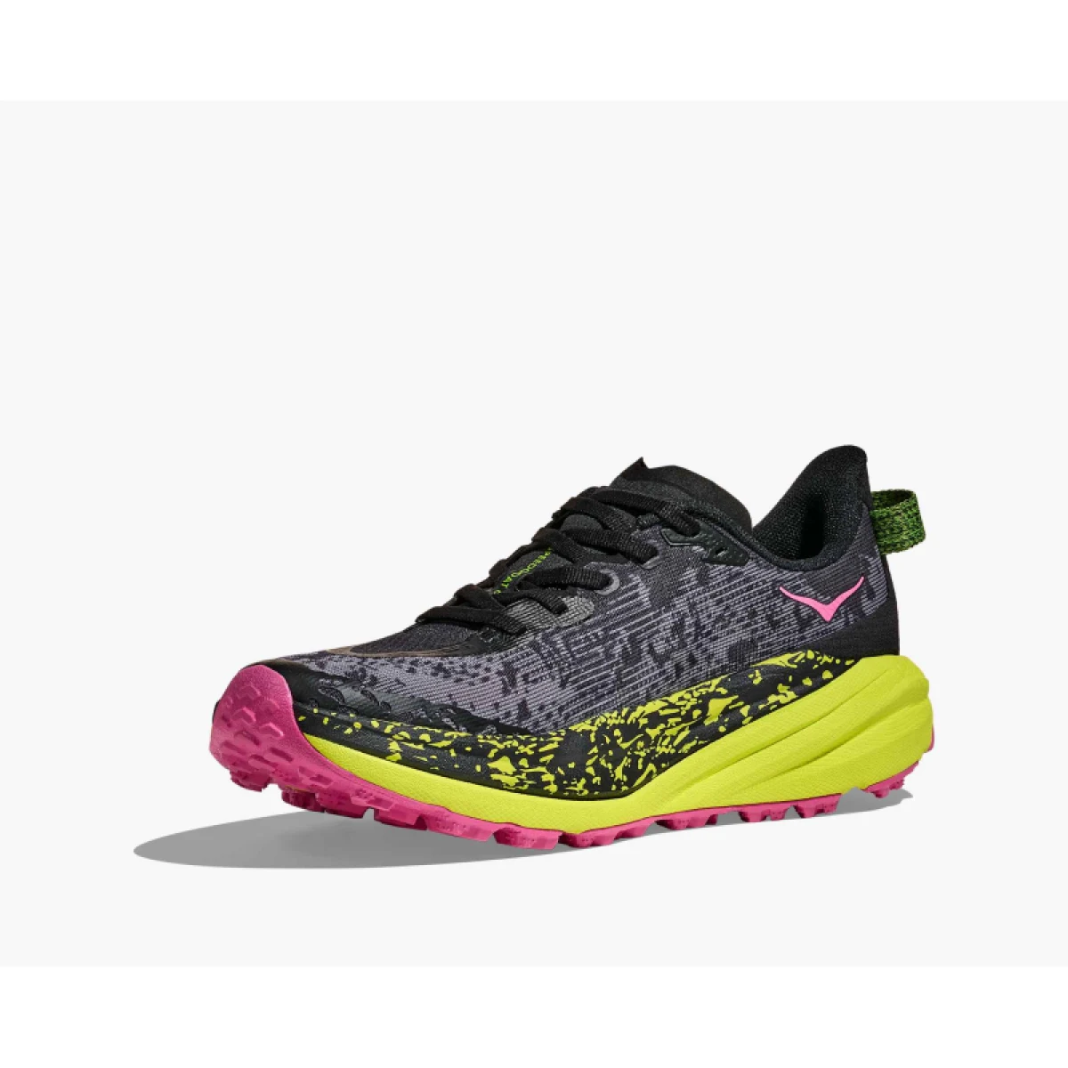 Dámska bežecká trailová obuv HOKA Speedgoat 6 W black neon hoka citrus · záber 2
