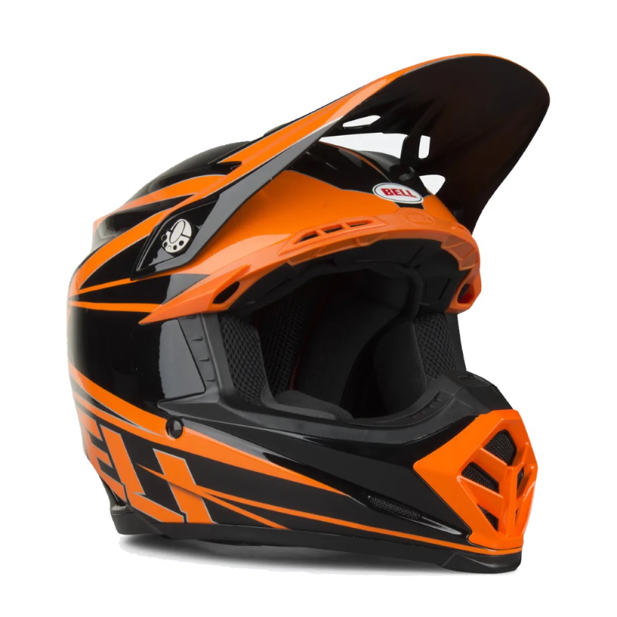 Bell Moto-9 oranžovo-čierna - M (57-58) · záber 1