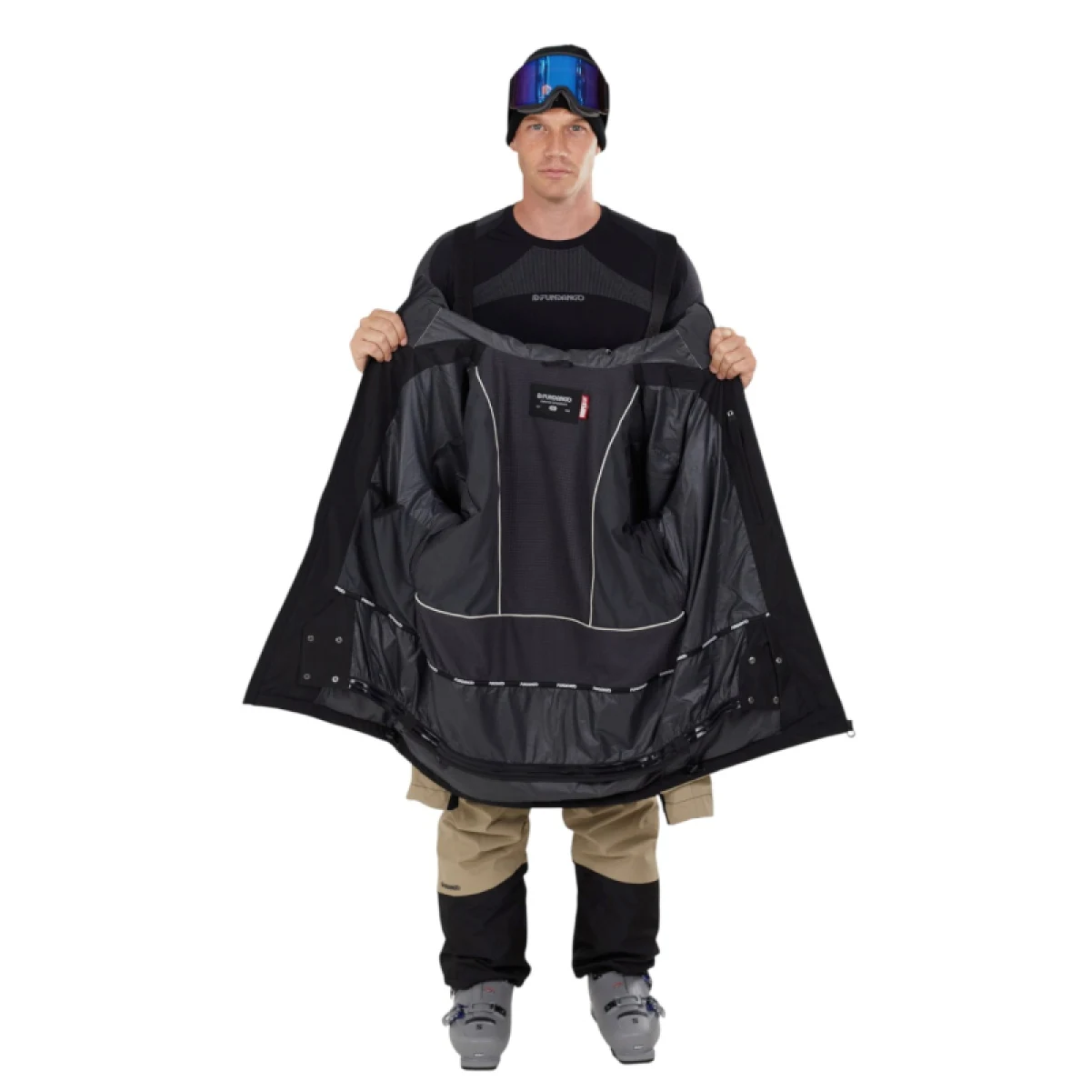 Pánska lyžiarska bunda FUNDANGO Rigel ECO 3L Jacket-610- sand · záber 3