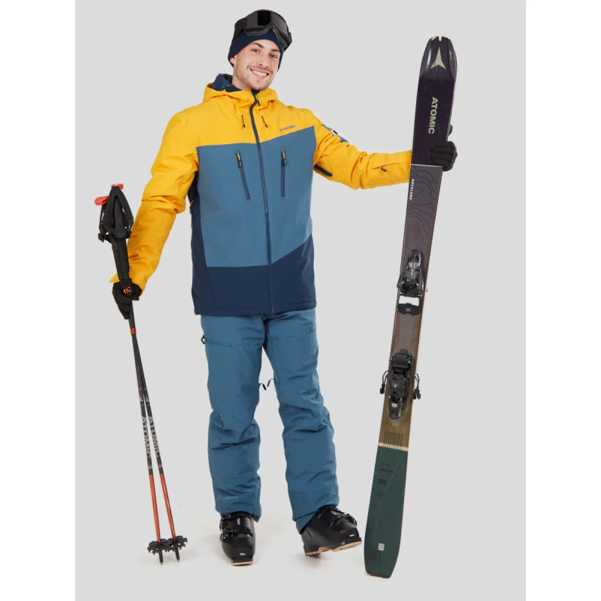 Pánská lyžařská bunda FUNDANGO Privet Allmountain Jacket-260-mango · záber 5