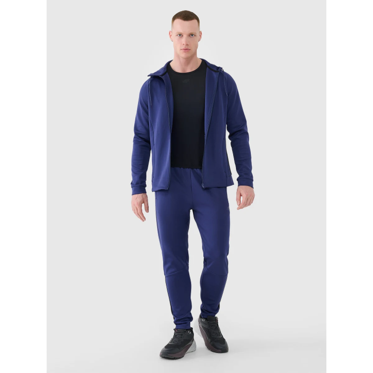 Pánská tréninková mikina se zipem 4F SWEATSHIRT FNK-WSS25TFSWM513-30S-DARK BLUE · záber 5