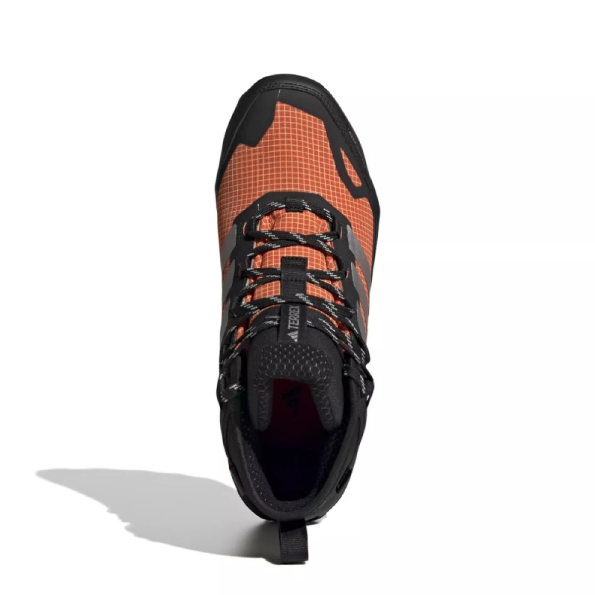 Pánska členková turistická obuv ADIDAS Terrex Skychaser AX5 Mid GTX Clima M core black matte silver semi impact orange · záber 4