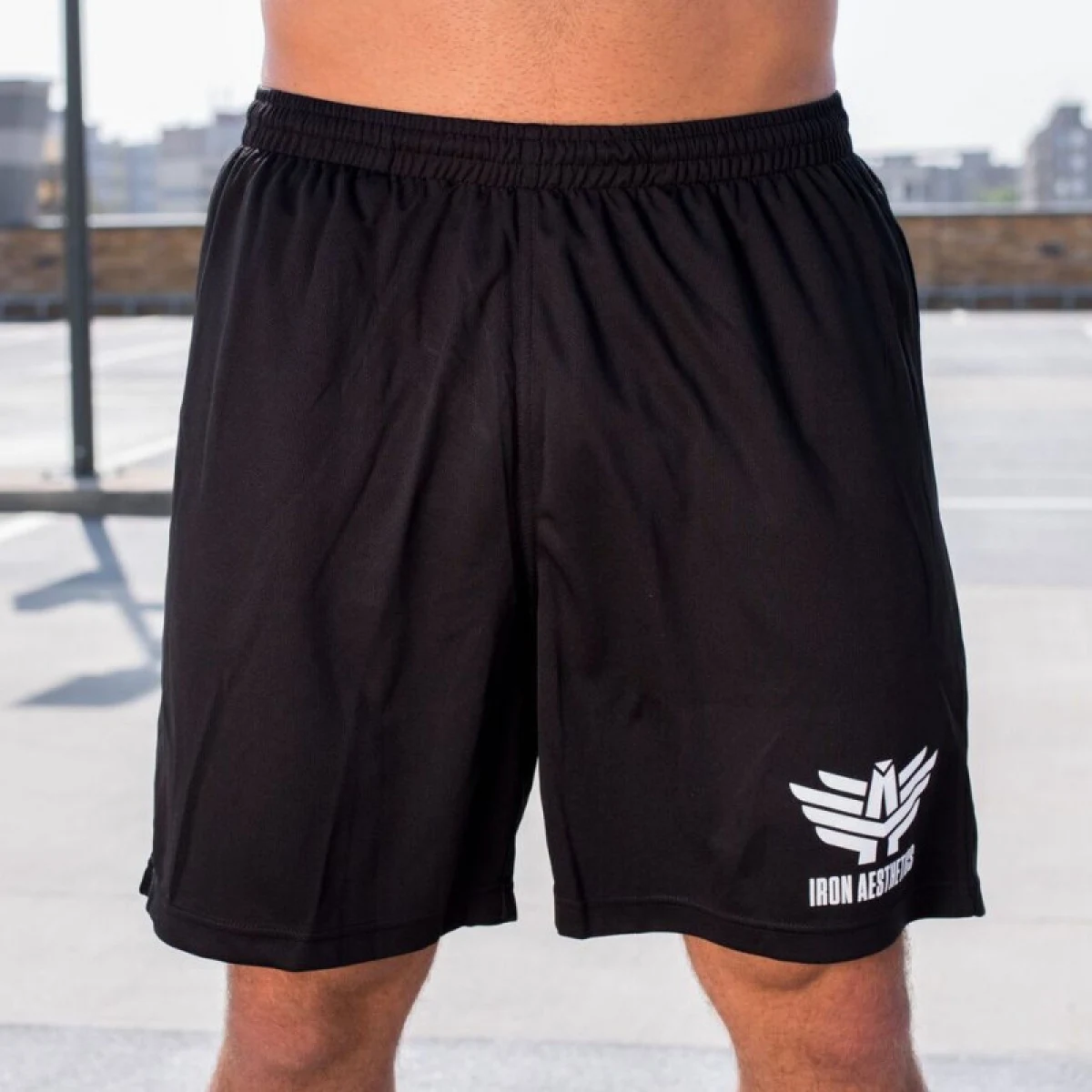 Funkčné kraťasy Iron Aesthetics Classic, čierne · záber 4