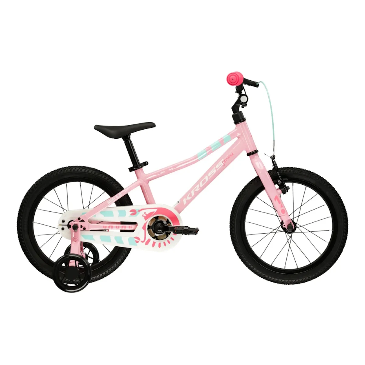 Kross Mini 4.0 16" - model 2026 ružová/biela/lesk - 9" (100-120 cm) · záber 1