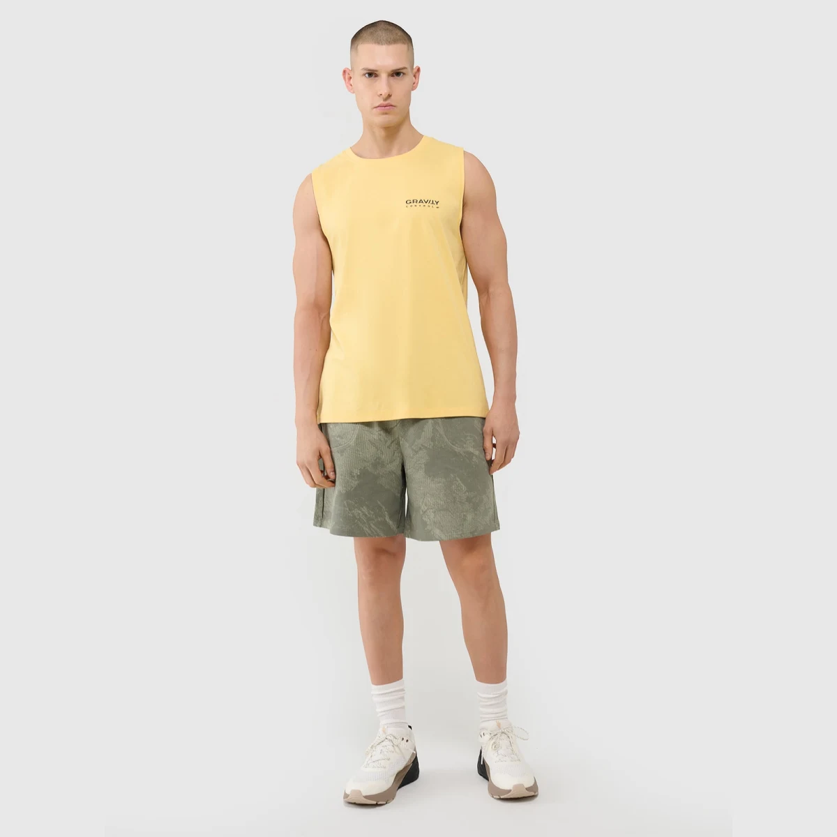 Pánské oversize tílko - žluté · záber 2
