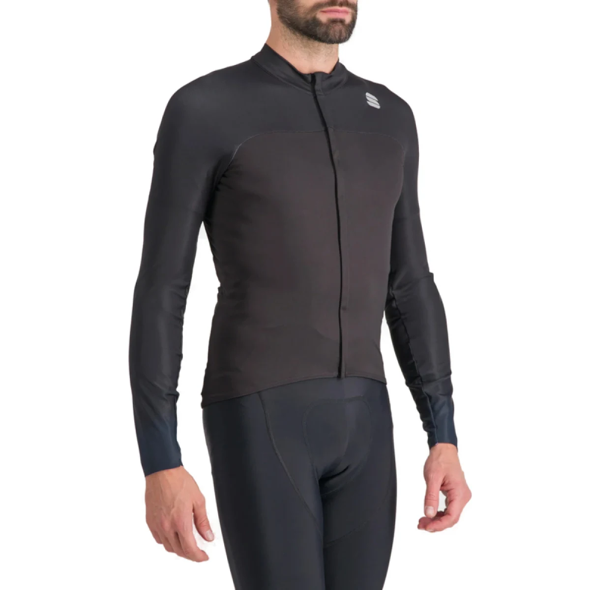 Pánský cyklistický dres s dlouhým rukávem SPORTFUL Bodyfit pro jersey, black galaxy blue · záber 2