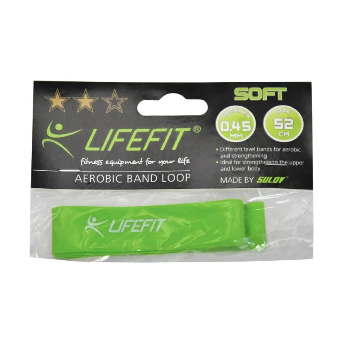 Lifefit Posilovací guma Kruh Soft sv. zelená · záber 1
