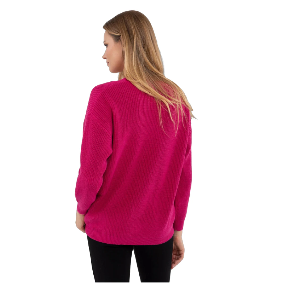 Dámský svetr VOLCANO S-VIDA-401-PINK · záber 3