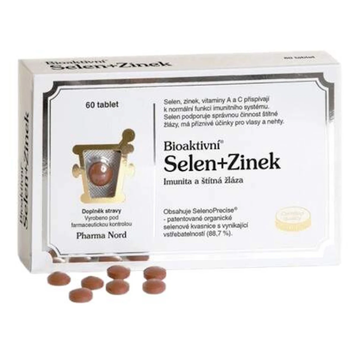 Bio-SELEN+ZINOK 100 μg selénu tbl 1x60 ks · záber 1