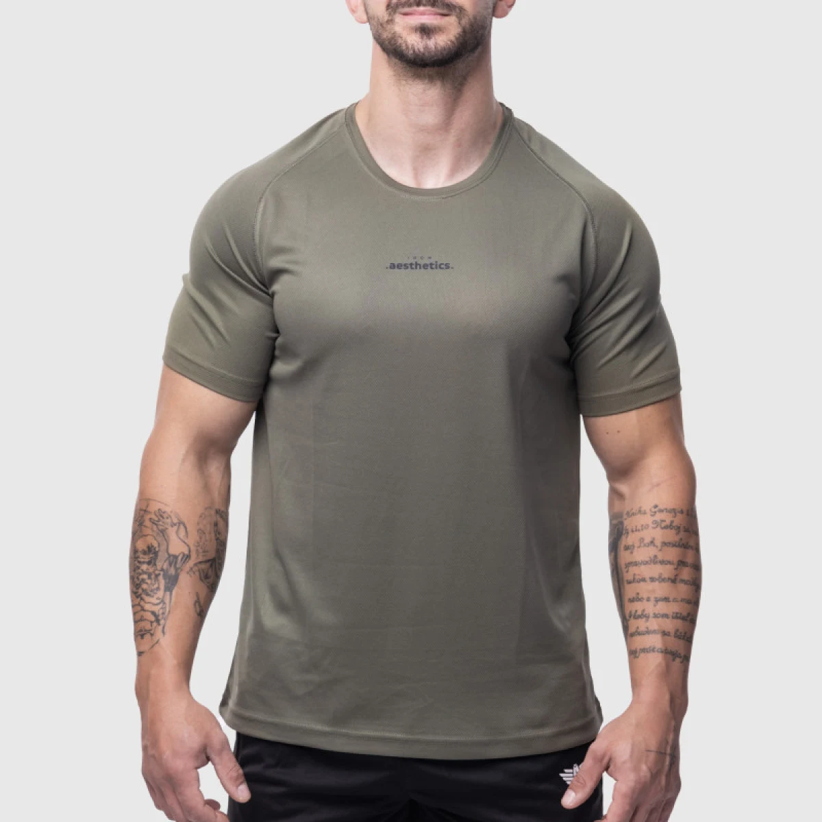 Pánske športové tričko Iron Aesthetics Training, zelené · záber 1