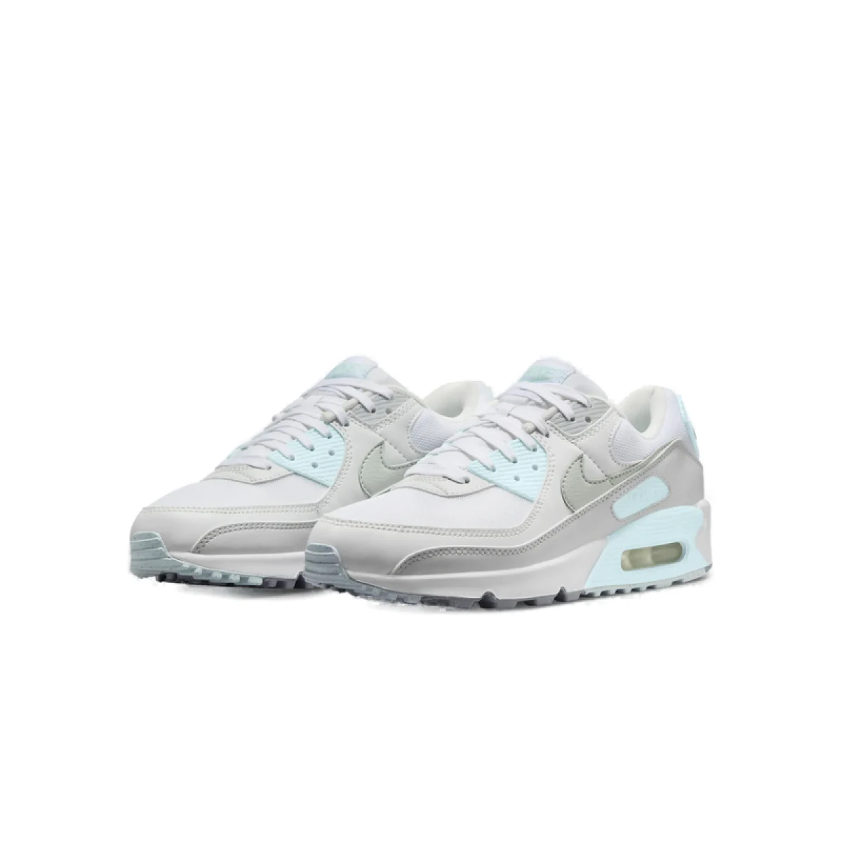 Dámská vycházková obuv NIKE Air Max 90 white light silver glacier blue · záber 3