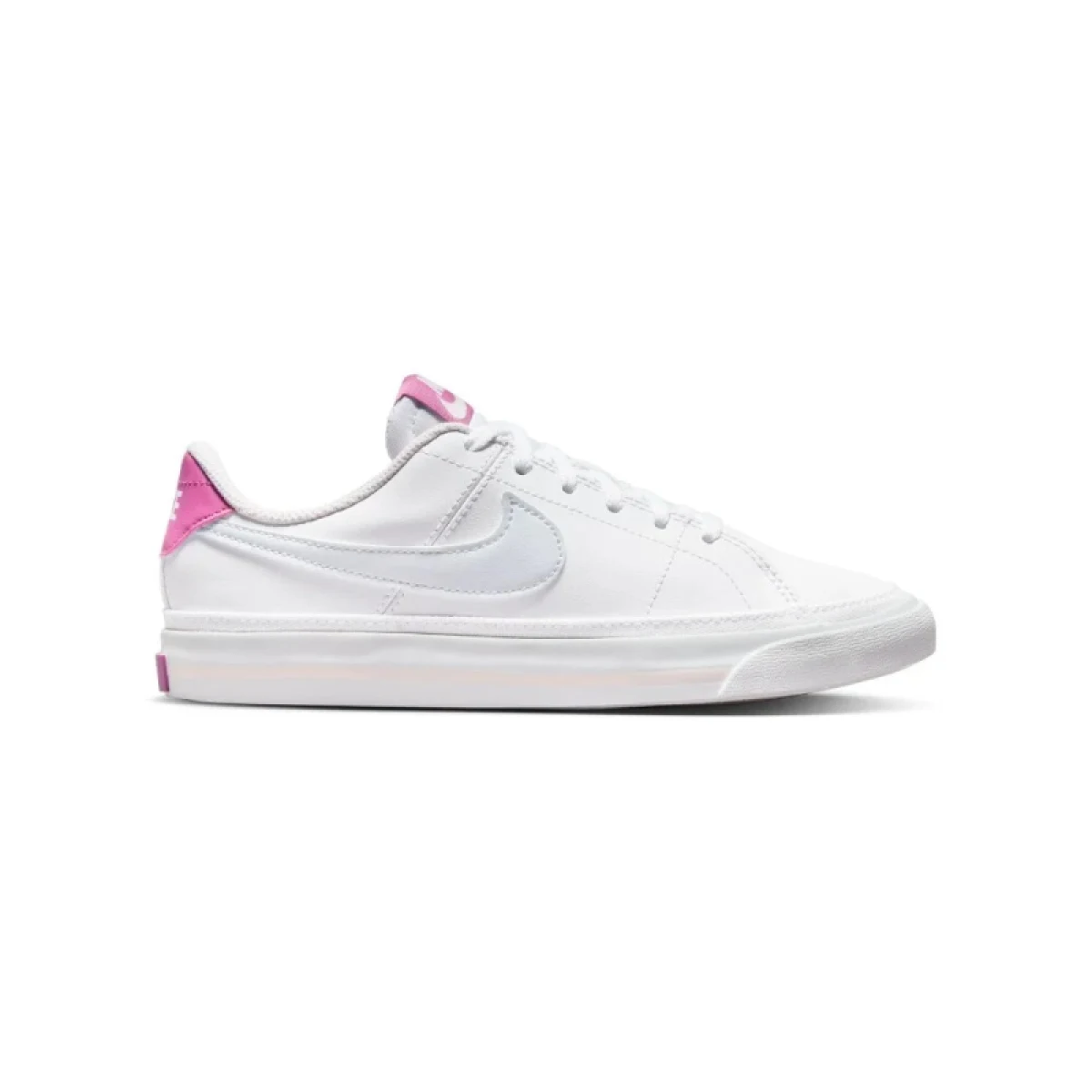 Dívčí vycházková obuv NIKE Court Legacy white gfootball grey cosmic fuchsia · záber 2