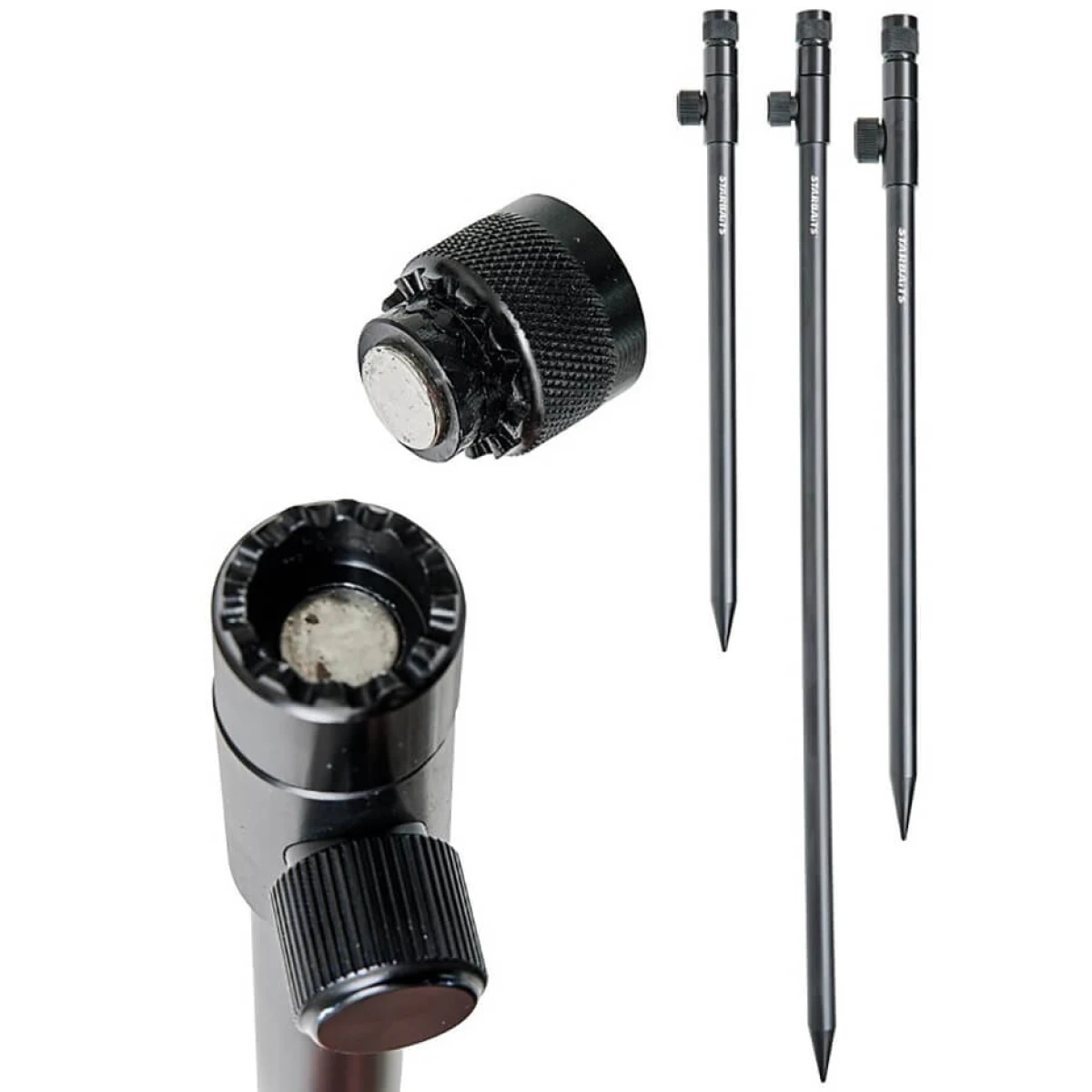 Vidlička STARBAITS Black Spot Magnet Stick dĺžka 80-140 cm · záber 1