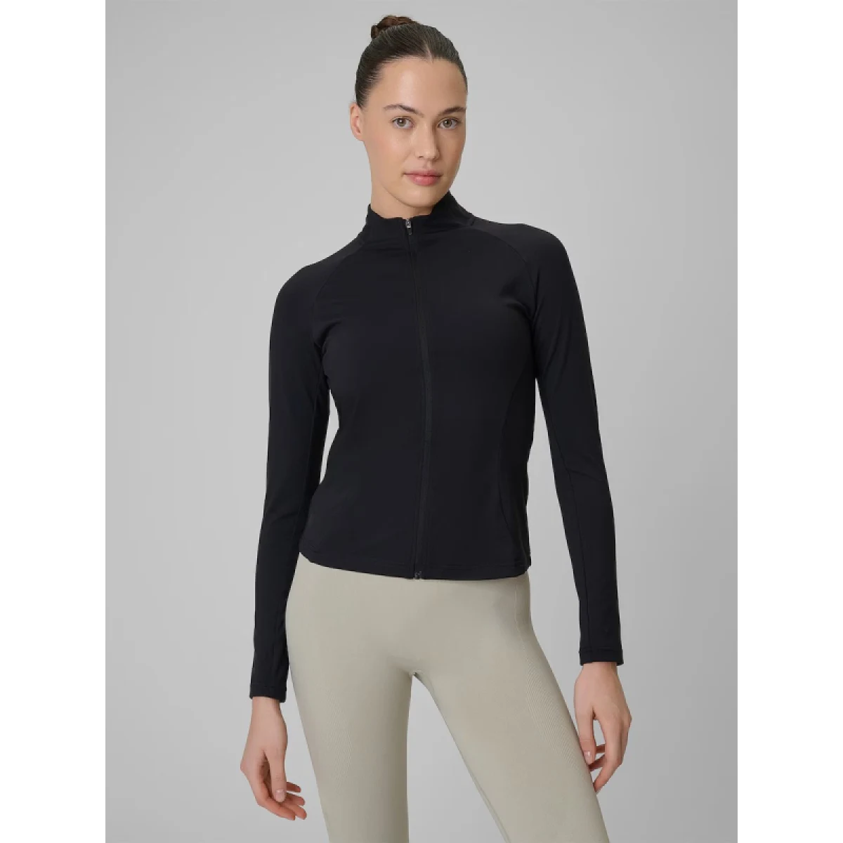 Dámska tréningová mikina so zipsom 4F SWEATSHIRT FNK F0850-20S-DEEP BLACK · záber 2