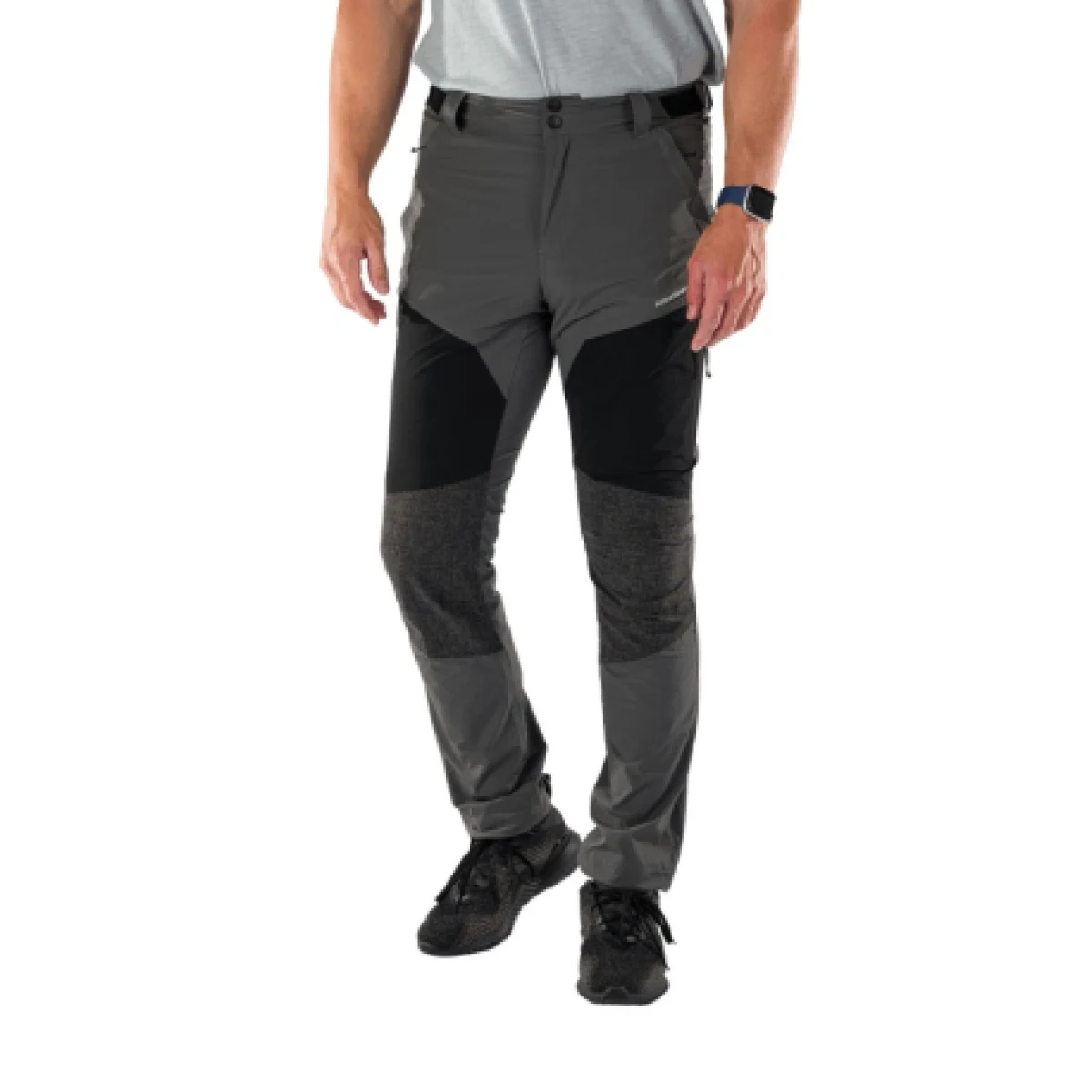 Pánske turistické nohavice NORTHFINDER SILVESTRE-411greyblack · záber 1