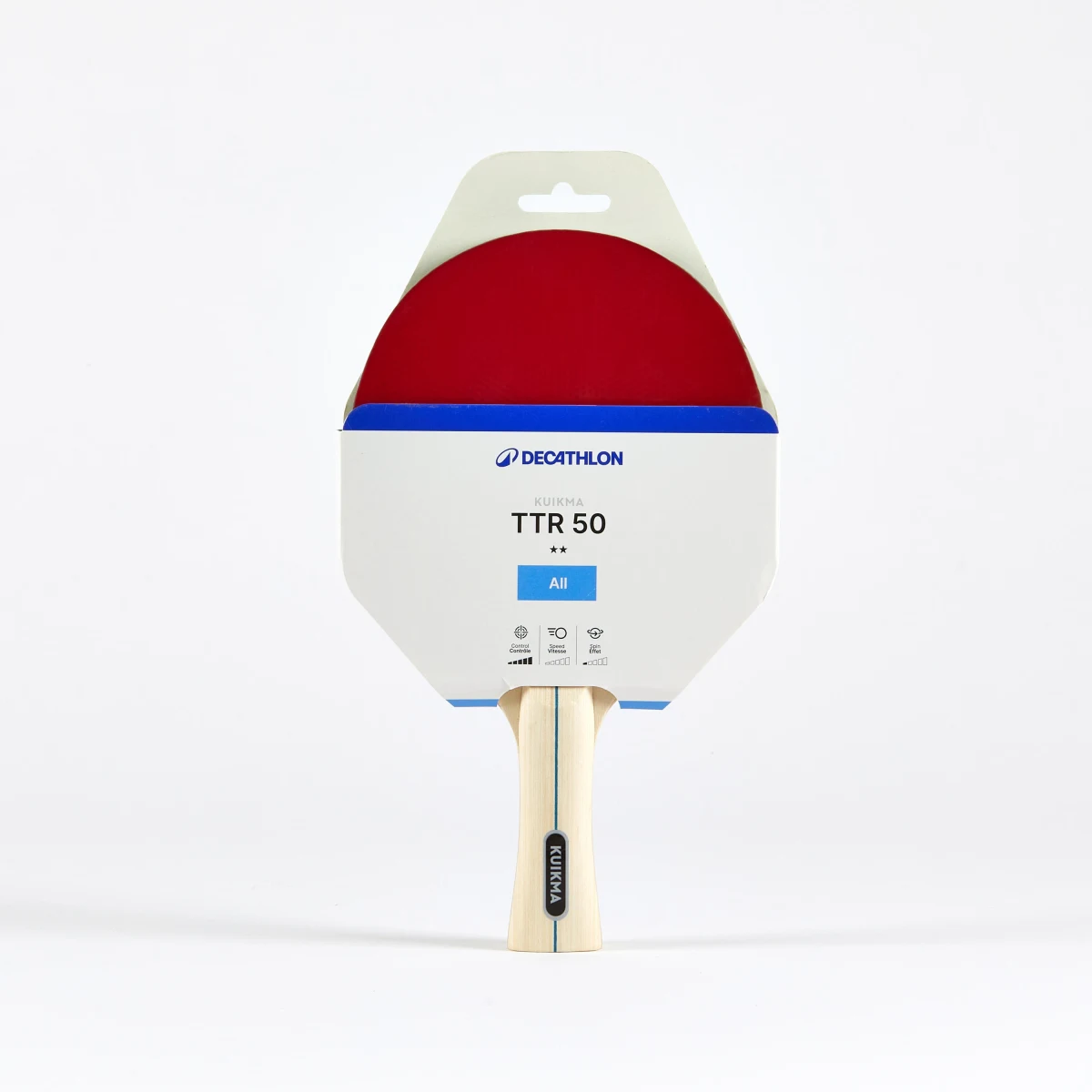 KUIKMA Stolnotenisová raketa 50 2* Shakehand · záber 1