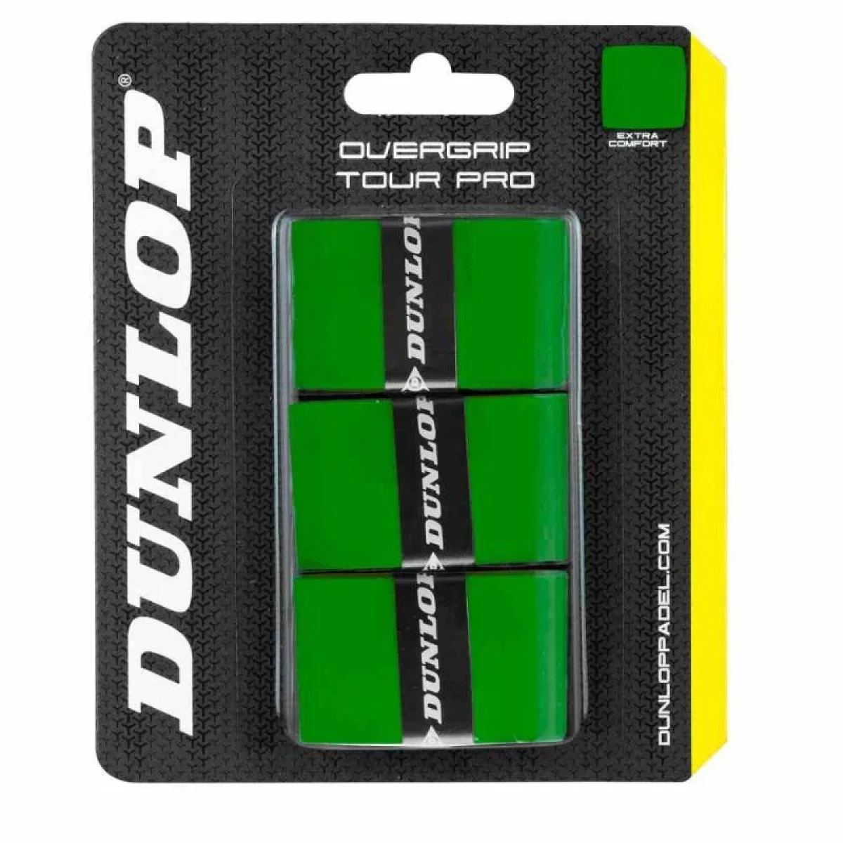 Padel omotávky DUNLOP PRO TOUR OverGrip zelený · záber 1