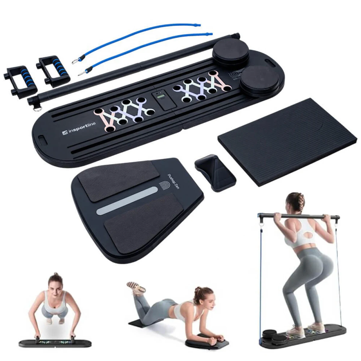 Multifunkčná doska na kľuky a pilates inSPORTline Pushap Zen · záber 1