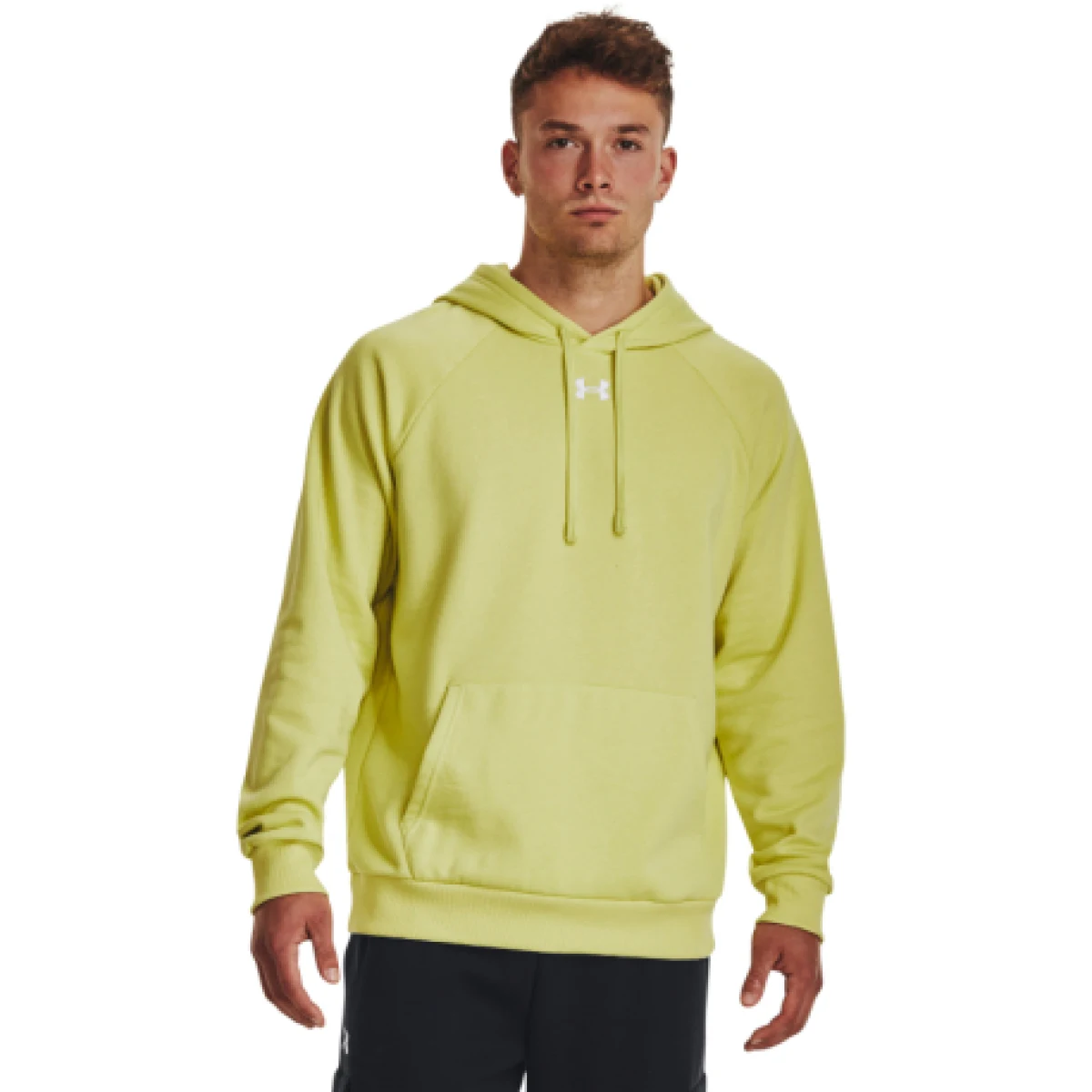 Pánská zateplená mikina s kapucí UNDER ARMOUR UA Rival Fleece Hoodie-YLW · záber 1
