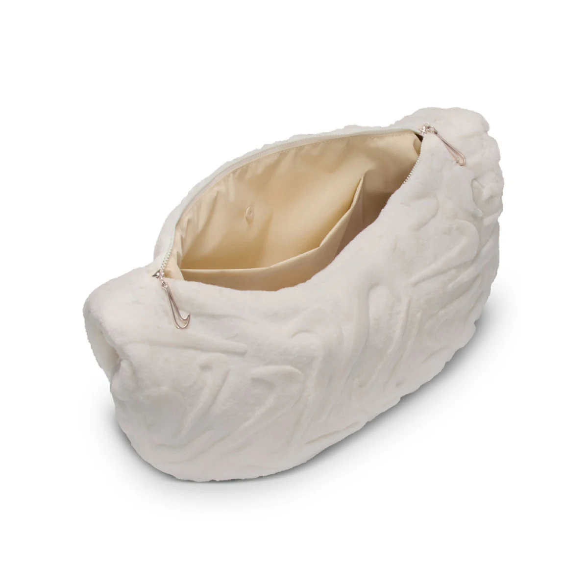 Dámska kabelka NIKE Faux Fur Slouchy Bag phantom phantom · záber 4