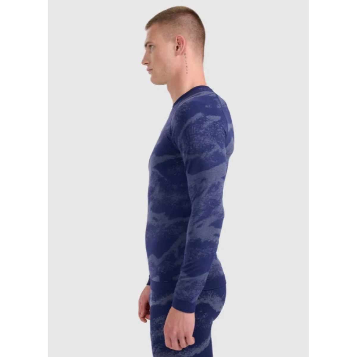 Pánské termo tričko s dlouhým rukávem 4F SEAMLESS UNDERWEAR M227-WAW25USEAM227-32A DENIM ALLOVER · záber 3