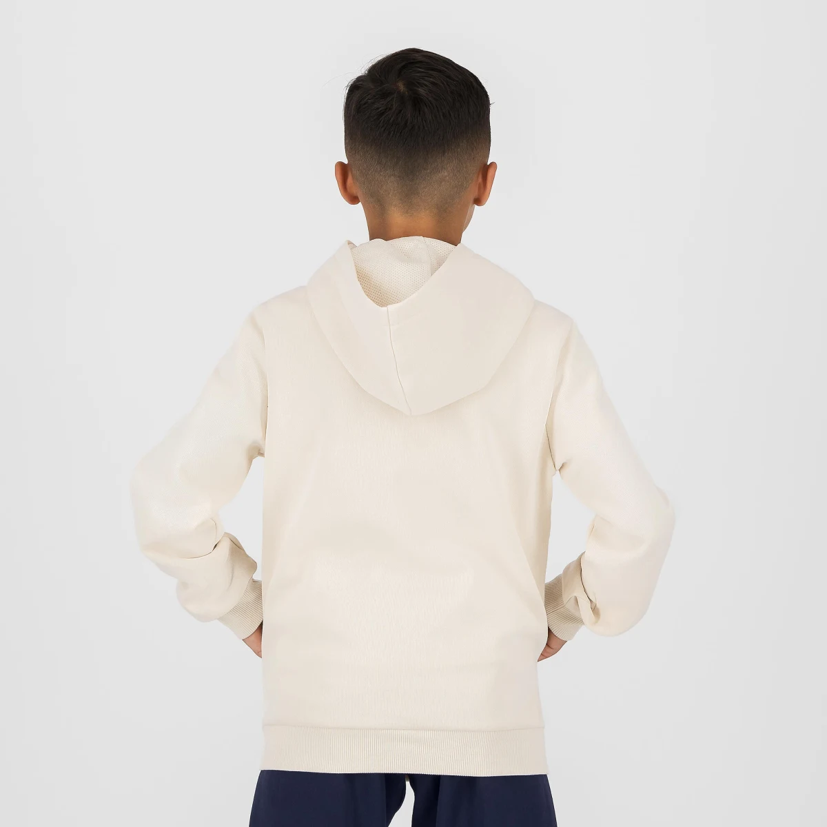PUMA Detská mikina Puma s kapucňou béžová s nápisom 11-12 r (152 cm) · záber 2