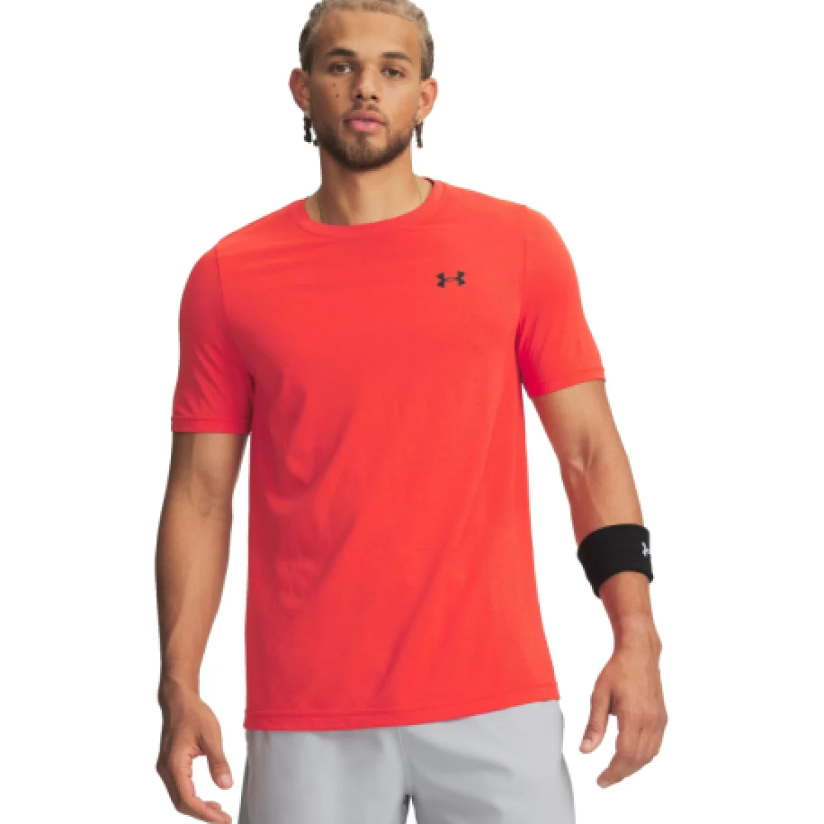 Pánske tréningové tričko s krátkym rukávom UNDER ARMOUR Vanish Seamless SS-RED · záber 1